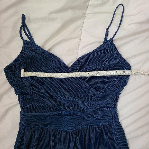 Astr Blue Ribbed Cut Out Jumpsuit - Picture 13 of 15